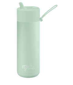 frank green Ceramic Reusable Bottle with Flip Straw Lid Mint Gelato