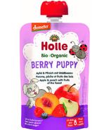 Holle Organic Pouch Berry Puppy Apple & Peach avec Fruits de la forêt