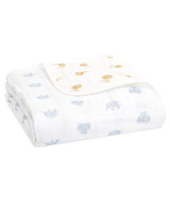 Aden + Anais Organic Dream Blanket Animal Kingdom Hello Elephants