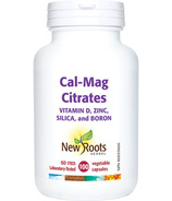 New Roots Herbal Cal-Mag Citrates Vitamine D, Zinc, Silice et Bore