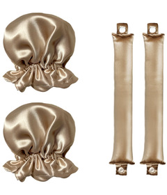 HoneyLux Organic Silk Heatless Curlers Champange