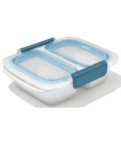 OXO PREP & GO 2-Cup Divided Container Blue