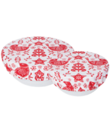 Now Designs Reusable Cotton Bowl Covers Set Snowbird