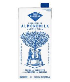 Blue Diamond Unsweetened Almond Milk Barista Blend