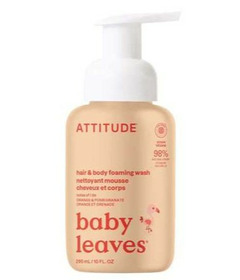 ATTITUDE Baby Leaves 2-in-1 Foaming Wash Orange & Pomegranate