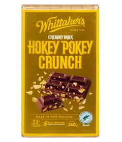 Whittaker's Milk Chocolate Hokey Pokey Crunch Block
