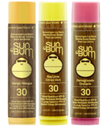Sun Bum Trio de baumes solaires pour les lèvres, FPS 30