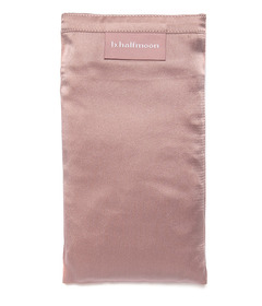 b, halfmoon Silk Eye Pillow Mocha Mauve Unscented