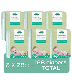 Aleva Naturals Bamboo Baby Diapers Mega Pack