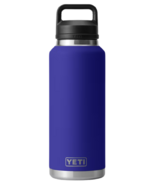 YETI Rambler Bottle + Chug Cap Offshore Blue