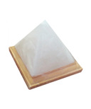 Lumiere de Sel White Himalayan Salt Crystal Pyramid Lamp