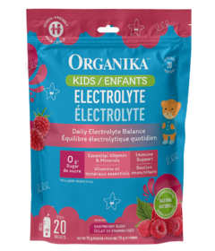 Sachet d'électrolytes pour enfants Organika Raspberry Rush