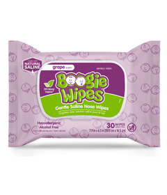 Boogie Saline Nose Wipes Grape