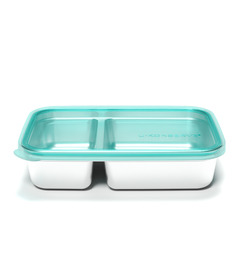 U-Konserve Stainless Steel 2-Compartment Divided Container Island Teal