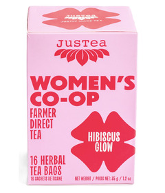 JusTea Hibiscus Glow Herbal Tea
