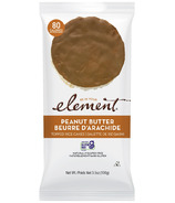 Element Snacks Topped Rice Cakes Peanut Butter 