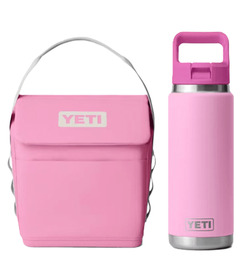 YETI Lunch Bag & Straw Bottle Power Pink Bundle