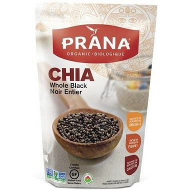 Prana Organic Whole Black Chia Seeds Large Prana Organic Whole Black Chia Seeds Large