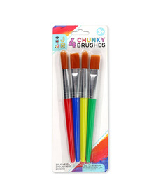 Bright Stripes Chunky Paint Brushes