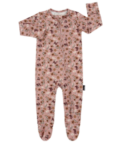 Belan.J Footed Zipper Sleeper Velvet Garden