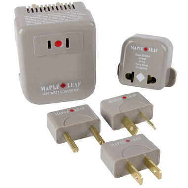 Maple Leaf Travel Adaptor Plug Kit Maple Leaf Travel Adaptor Plug Kit