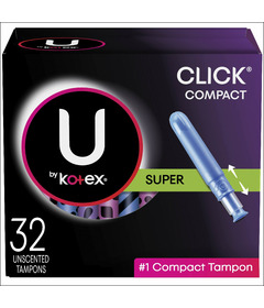 U by Kotex Click Compact Tampons Super Absorbency