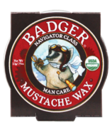 Badger Navigator Class Cire pour le Soin de la Moustache pour Homme