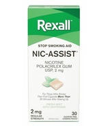 Rexall Nic-Assist Nicotine Gum Regular Strength 2 mg Fresh Mint
