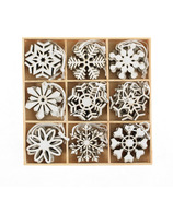 Silver Tree Mini Snowflake Ornaments