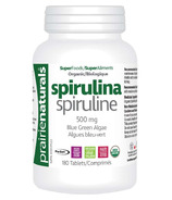 Spiruline biologique Prairie Naturals 500 mg