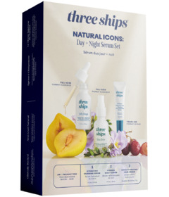 image of Three Ships Natural Icons: Day + Night Serum Set with sku:334348