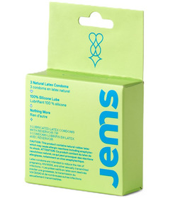 Jems For All Natural Latex Condoms Tab