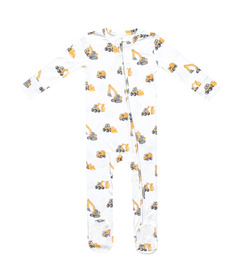 Copper Pearl Bamboo Zip-Up Footie Dozer