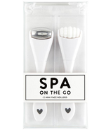 Bella Sleep + Spa Spa To Go Set White Rollers with Bag