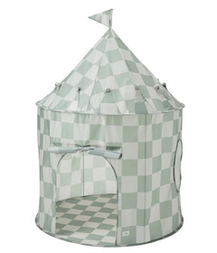 3 Sprouts Recycled Fabric Play Tent Checkerboard Green