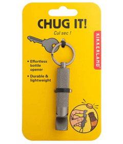 Kikkerland Whistle Bottle Opener Keychain