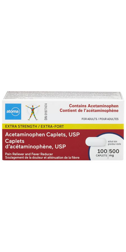 Buy atoma Acetaminophen Caplets Extra Strength at Well.ca | Free ...