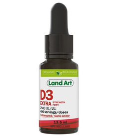 Land Art Vitamin D3 Extra Strenght Liquid Unflavoured