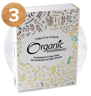 Organic Traditions Super Foods Holiday Advent Box