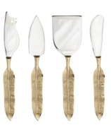 Danica Heirloom Gold Plume Cheese Knives Set