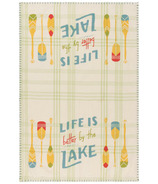 Now Designs Woven Dishtowel Lake Life