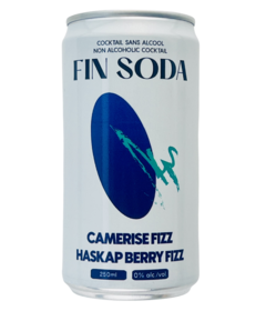Fin Soda Non Alcoholic Cocktail Haskap Berry Fizz