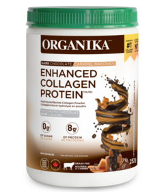 Organika Enhanced Collagen Dark Chocolate Caramel Macchiato