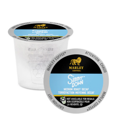 Marley Single Serve Medium Roast Decaf Coffee Simmer Down 