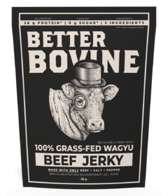 Better Bovine 100% Grass-Fed Wagyu Beef Jerky