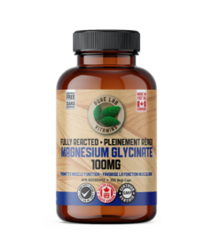 Pure Lab Vitamins Magnesium Fully Reacted 100mg Excipient Free