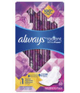 Always Radiant Regular Sanitary Pads Light With Wings