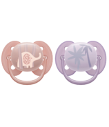 Philips AVENT Ultra Soft Pacifier Lychee Elephant and Lilac Palms