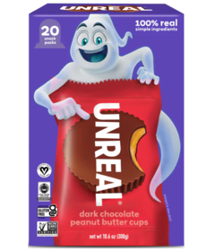 Unreal Dark Chocolate Peanut Butter Cup Halloween Snack Pack