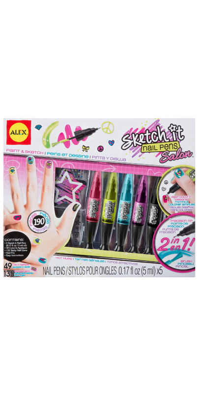 Alex Spa Glow Sketch It Nail Pens Girls Fashion Activity, Nail Designs That  Can Glow In The Dark, Create Long Lasting Looks With Beautiful Nail Polis -  Imported Products from USA - iBhejo